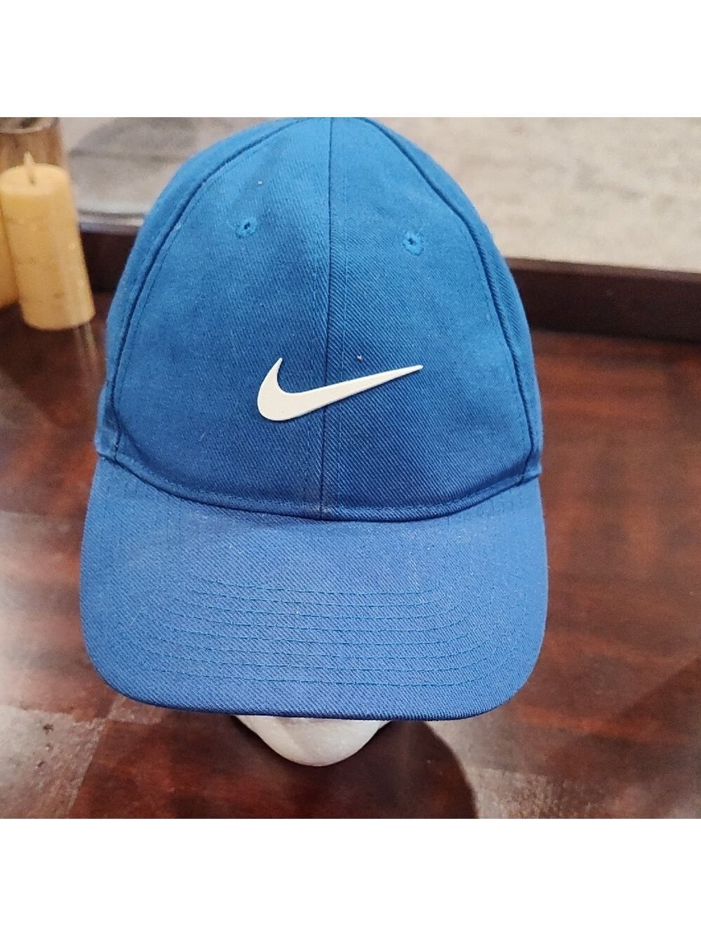 Nike Bright Blue Cap with White Swoosh Logo